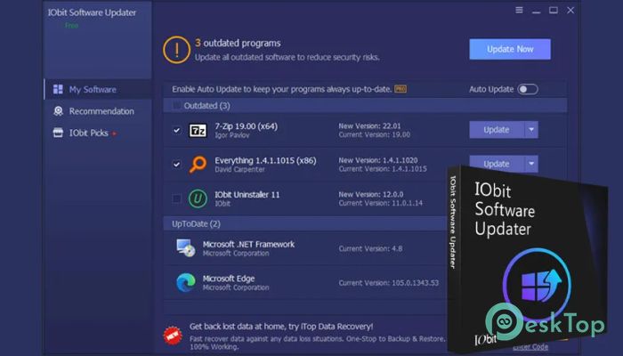 Download  IObit Software Updater Free 8.1.0.10 Free Full Activated