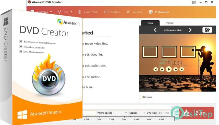 Download Aiseesoft DVD Creator 5.2.72 Free Full Activated